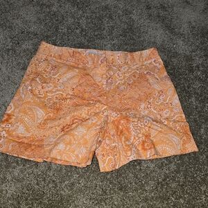 Michael Kors 5" Inseam Nectarine Paisley Shorts Size 10